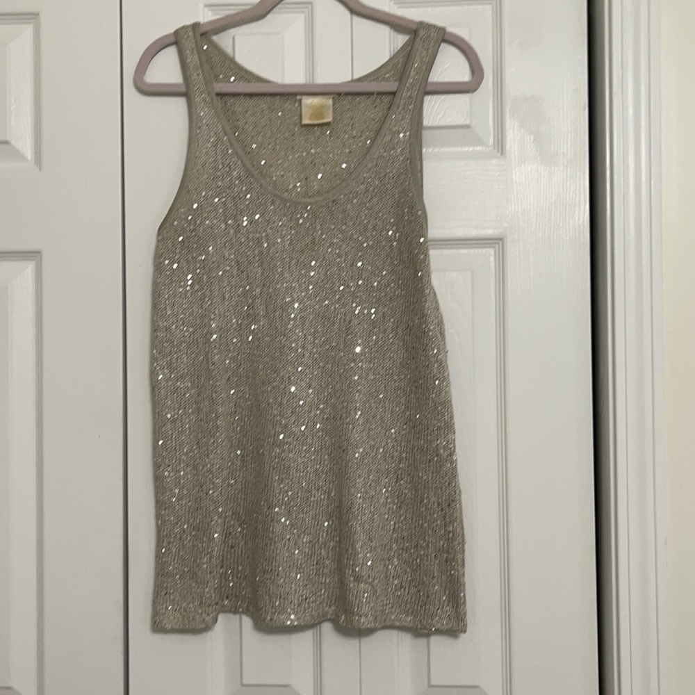 Matty M size L sequin tank top.